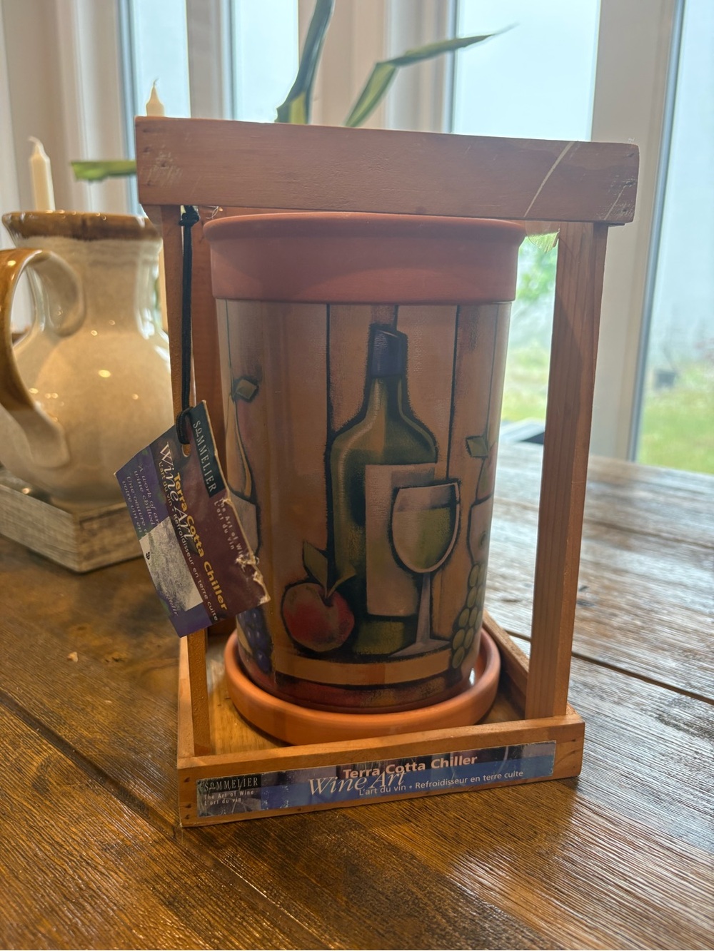 WineArt Terra Cotta Wine Chiller in Terracotta Brown